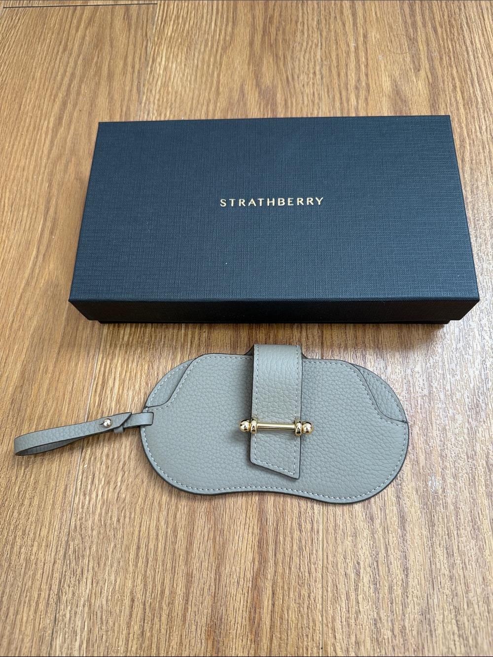 Strathberry Taupe Sunglasses Case